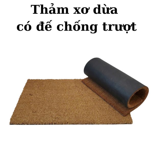 Thảm Cửa Ra Vào Xơ Dừa Có Đế Chống Trượt - Hình ảnh 3