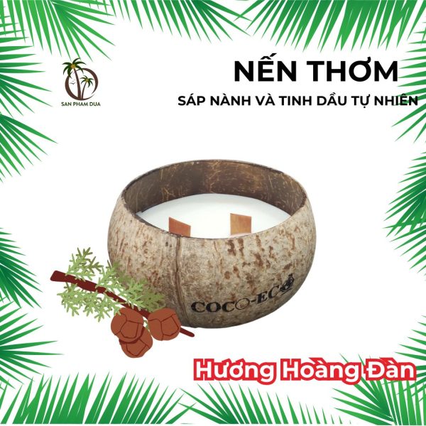 Nến Thơm Tinh Dầu Hoàng Đàn Mùi Gỗ Nồng Ấm - Hình ảnh 5