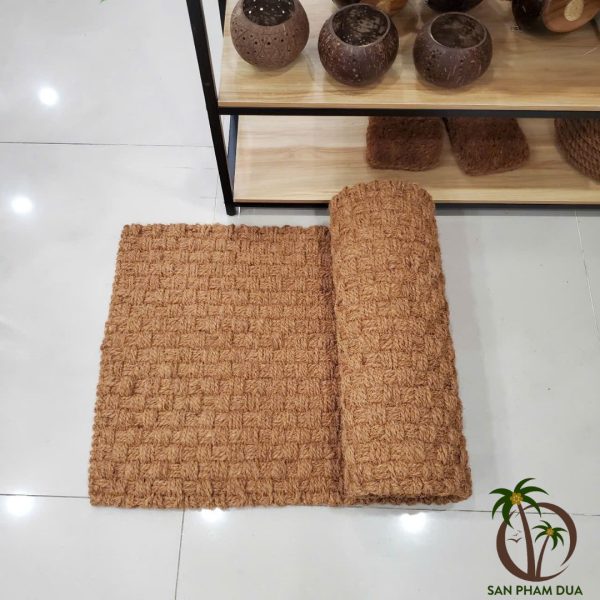 Thảm Chùi Chân Đan Bằng Xơ Dừa Tự Nhiên - Hình ảnh 3