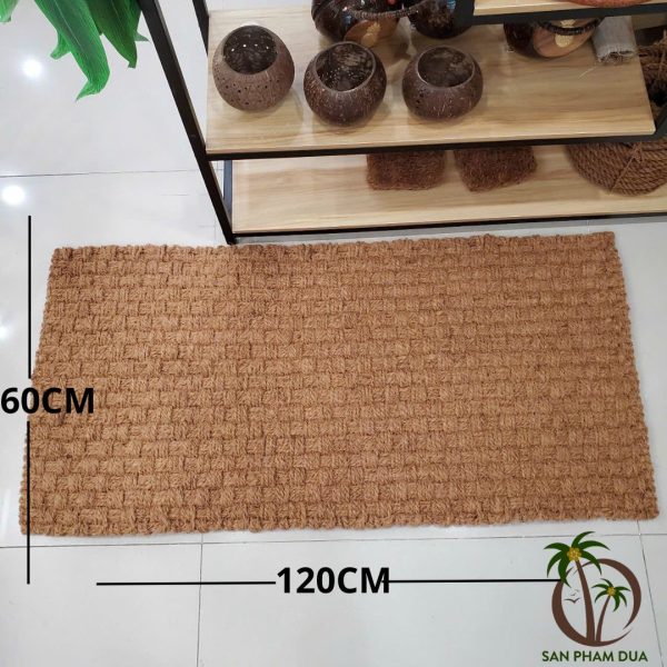 Thảm Chùi Chân Đan Bằng Xơ Dừa Tự Nhiên - Hình ảnh 4