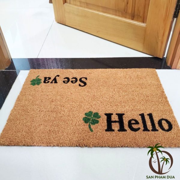 Thảm Chùi Chân Cửa Ra Vào Hello - Hình ảnh 2