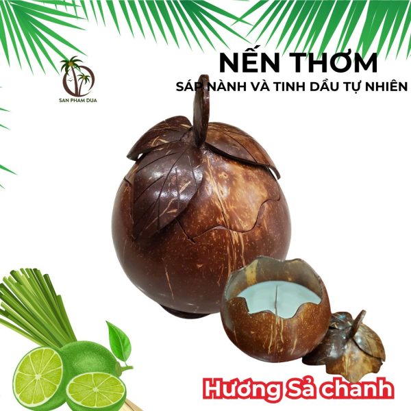 Nến Thơm Quà Tặng Trái Dừa - Hình ảnh 4