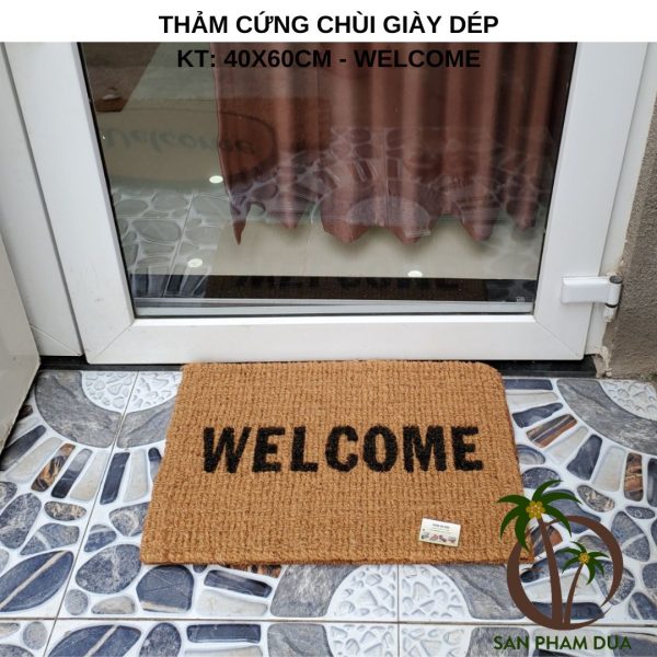Thảm Cửa Ra Vào 40x60cm In Hoa Văn Đơn Giản - Hình ảnh 2
