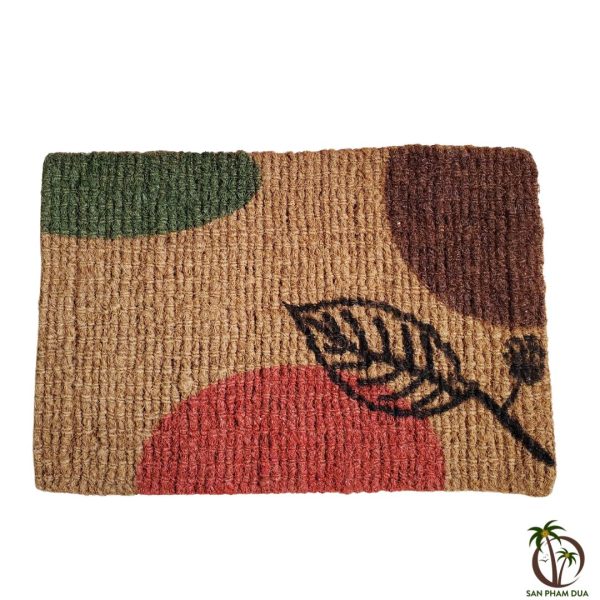 Thảm Xơ Dừa 40x60cm In Chiếc Lá