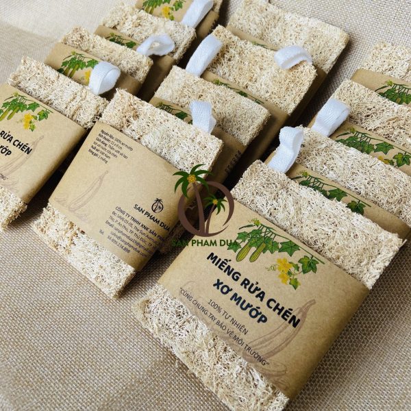 Miếng Rửa Chén Xơ Mướp - Hình ảnh 3