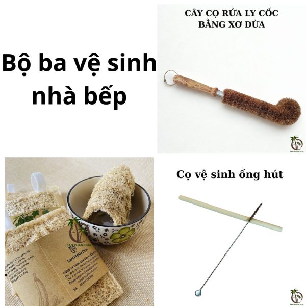 Bộ Ba Món Chùi Rửa Nhà Bếp